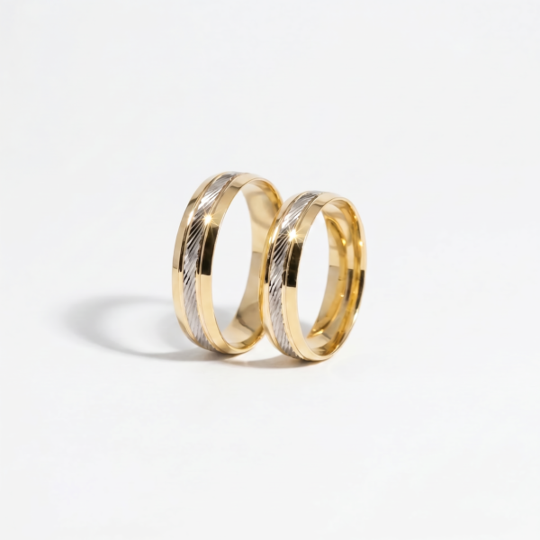 Aliança Bodas Aurus H-12 Ouro 18k