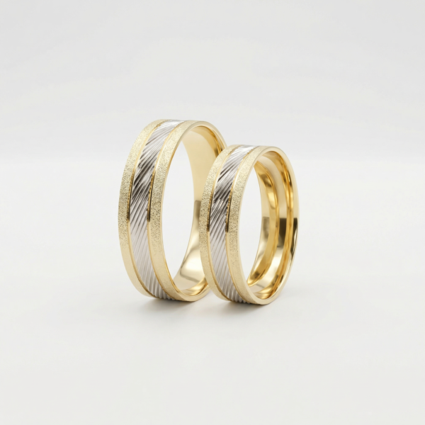 Aliança Bodas Aurus H-10 Ouro 18k