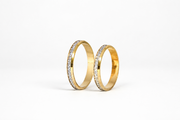 Aliança Bodas Aurus G5 Ouro 18k